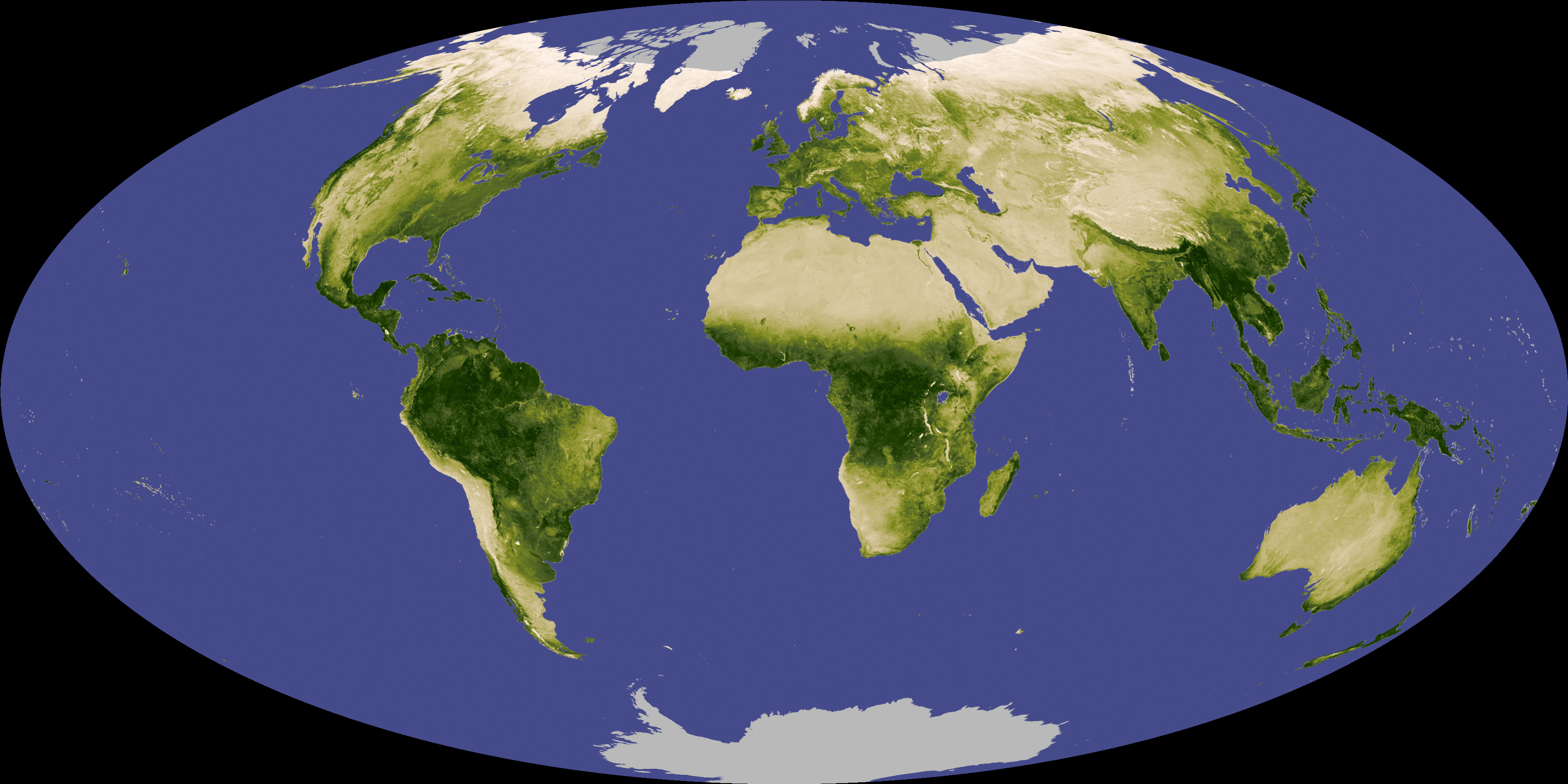 NASA Earth Observatory global NDVI vegetation index composite